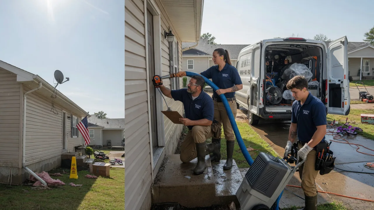 Ceiling Water Damage Restoration in Flanagan, IL near me
